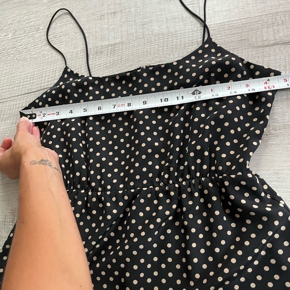 J. Crew Blouson Silk dress in polka dot Size 4 - Picture 7 of 11